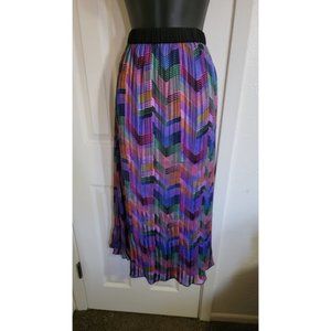 Multi-color Design Print Skirt